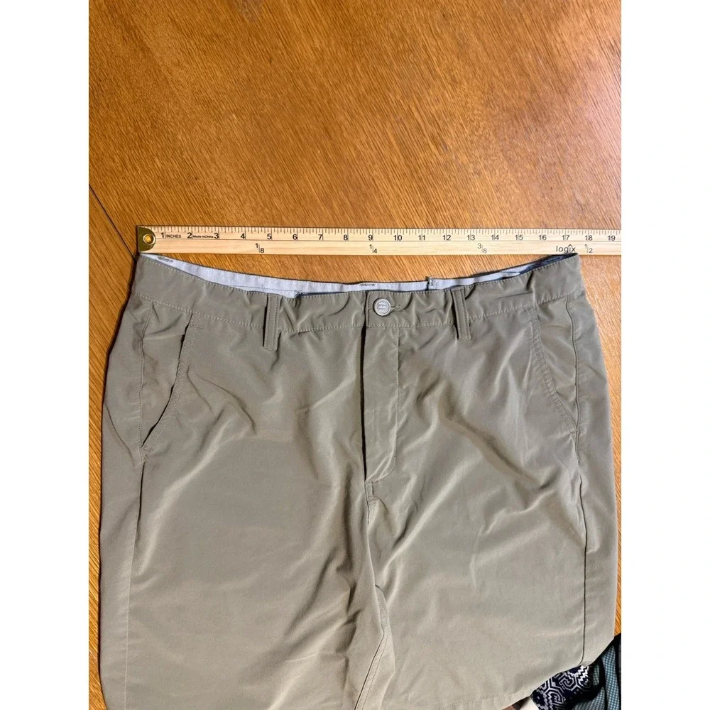 Free Fly Performance Chino Shorts Mens 36 (Fits 36x9) Gray Stretch‎ Lightweight